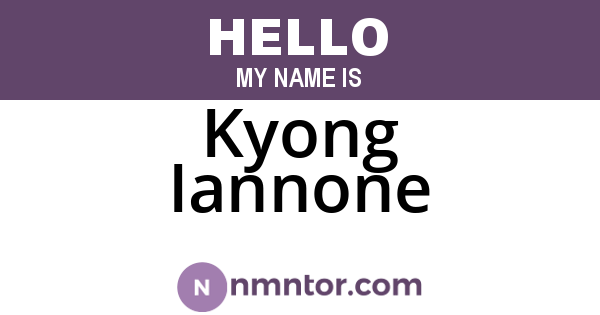 Kyong Iannone