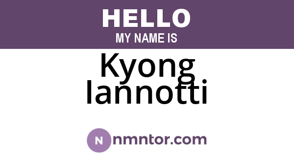 Kyong Iannotti
