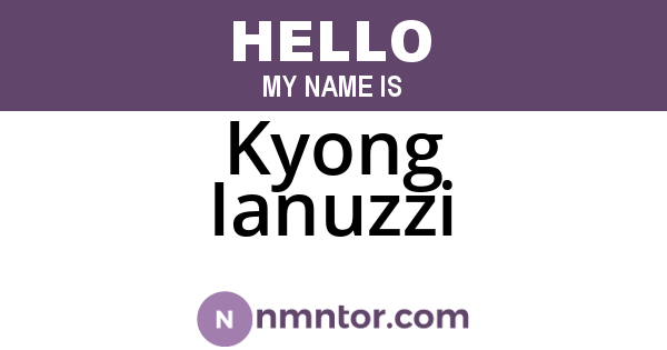 Kyong Ianuzzi