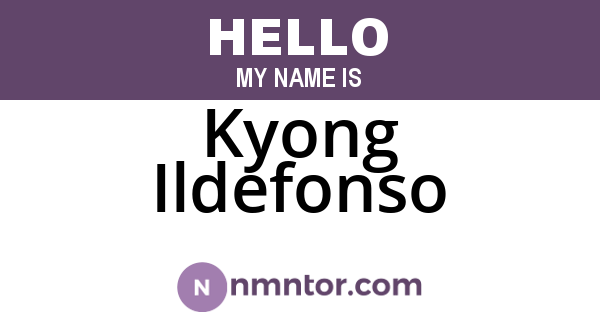 Kyong Ildefonso