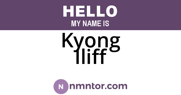 Kyong Iliff