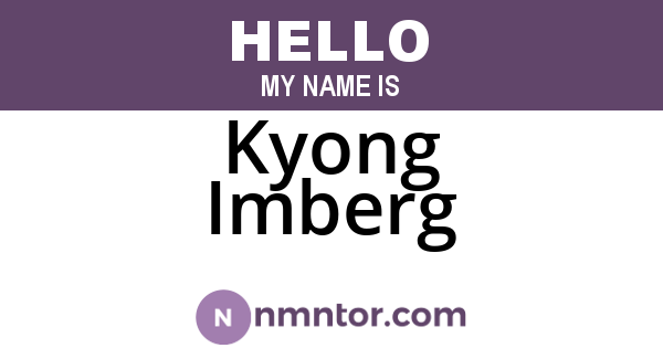 Kyong Imberg