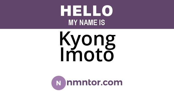 Kyong Imoto