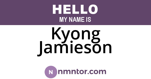 Kyong Jamieson