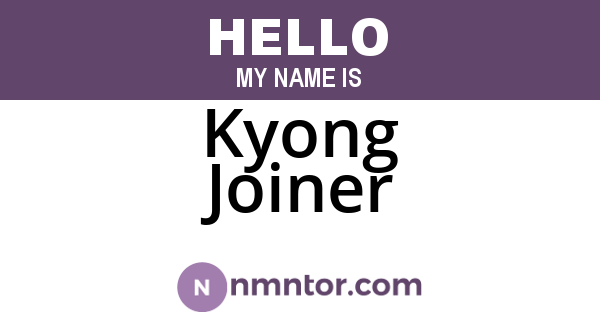 Kyong Joiner