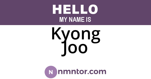 Kyong Joo