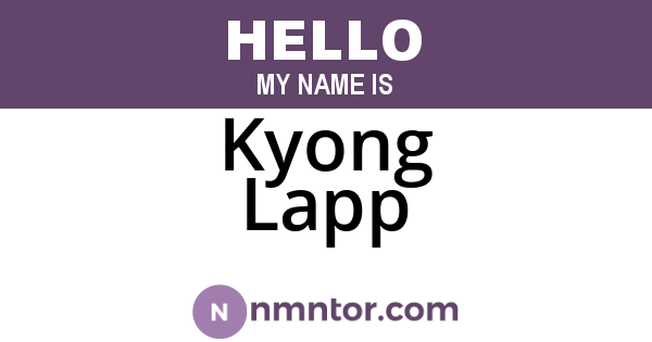 Kyong Lapp