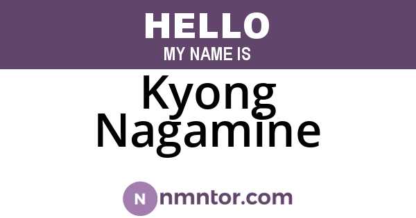 Kyong Nagamine