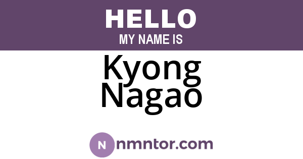 Kyong Nagao