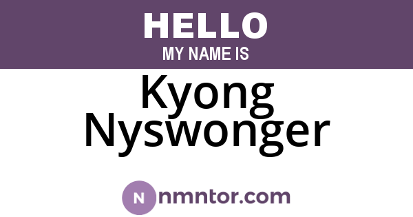 Kyong Nyswonger