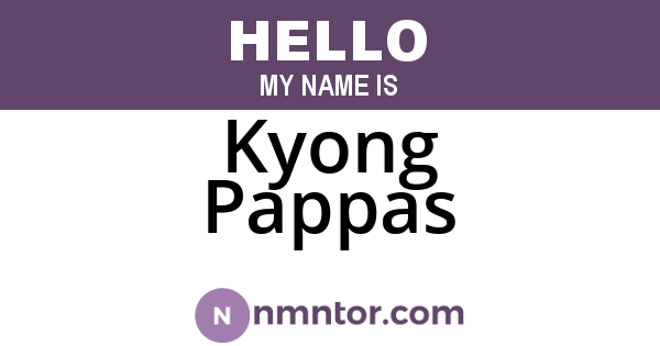 Kyong Pappas