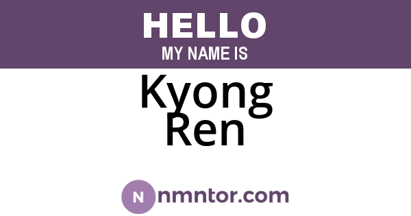 Kyong Ren