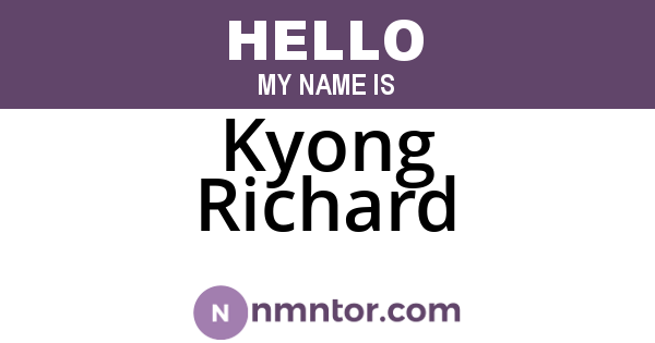 Kyong Richard