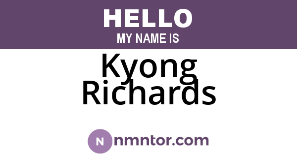 Kyong Richards