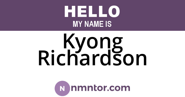 Kyong Richardson