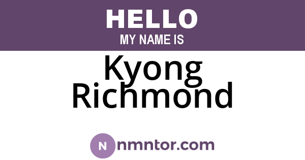 Kyong Richmond