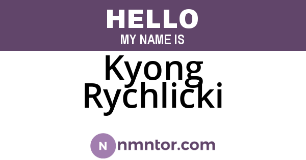 Kyong Rychlicki