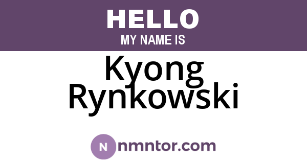 Kyong Rynkowski