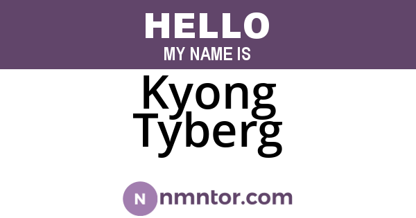 Kyong Tyberg