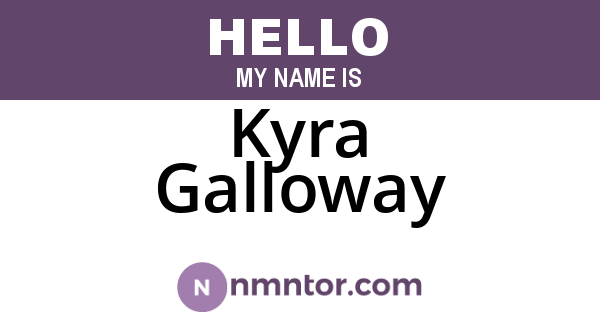 Kyra Galloway