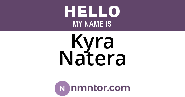 Kyra Natera