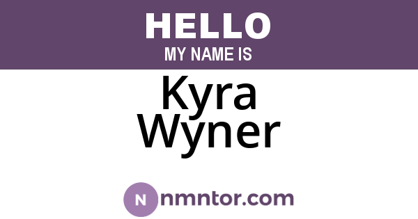 Kyra Wyner