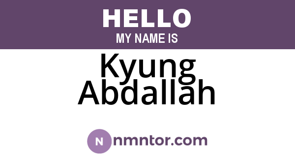 Kyung Abdallah