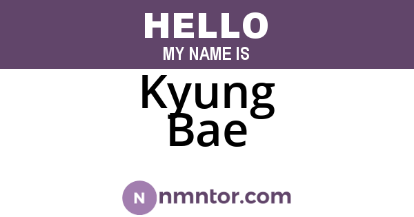 Kyung Bae