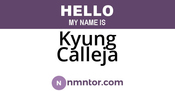 Kyung Calleja