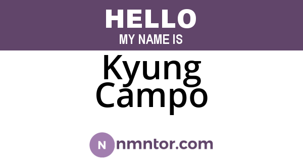 Kyung Campo