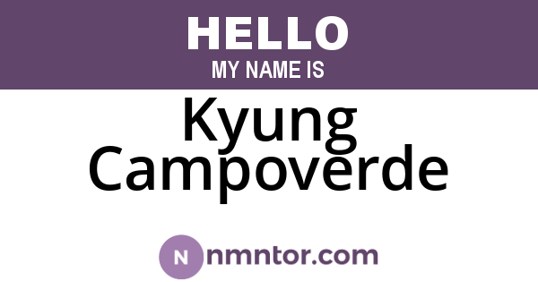 Kyung Campoverde