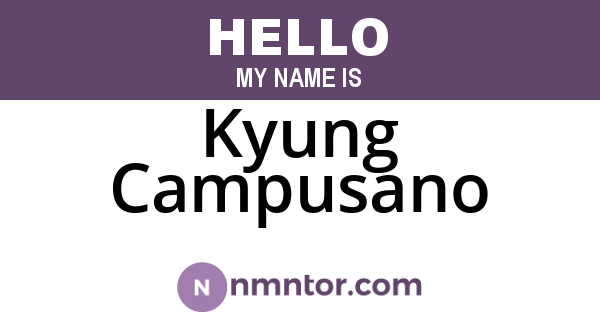 Kyung Campusano