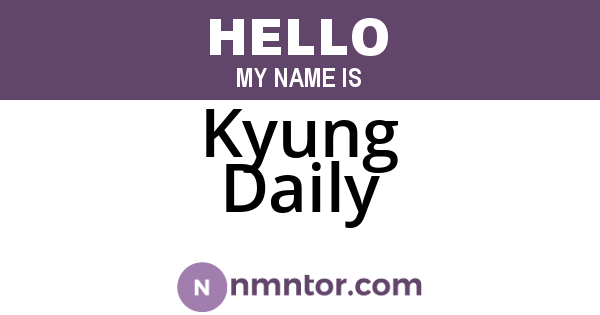 Kyung Daily