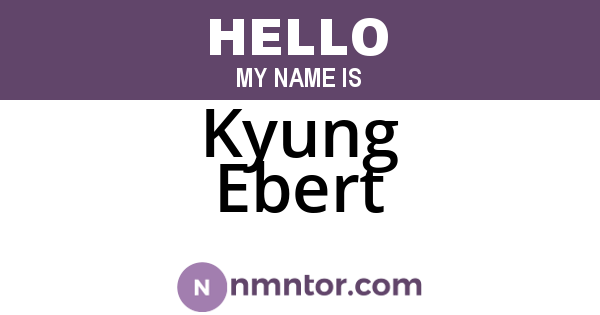 Kyung Ebert