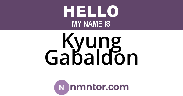 Kyung Gabaldon