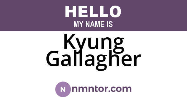 Kyung Gallagher