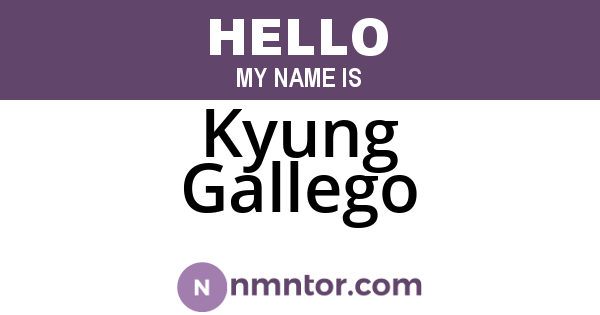 Kyung Gallego