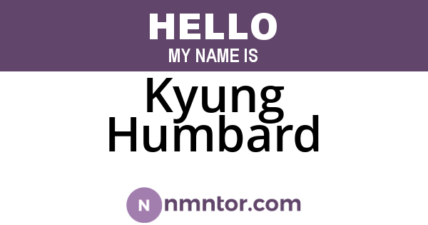 Kyung Humbard