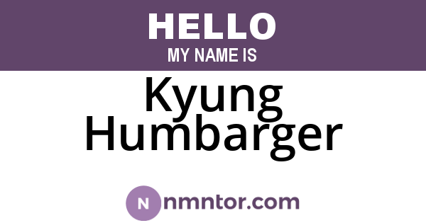 Kyung Humbarger