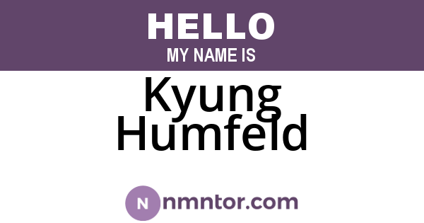 Kyung Humfeld