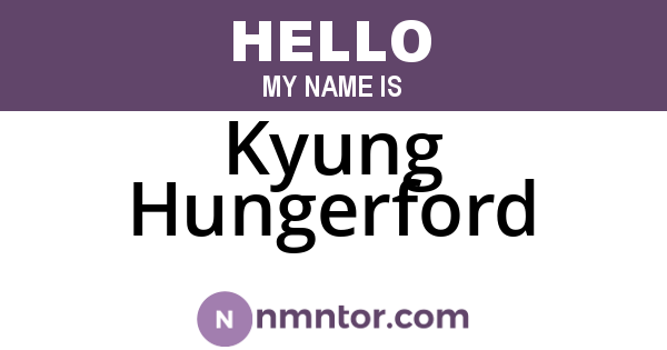 Kyung Hungerford