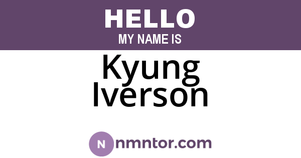 Kyung Iverson