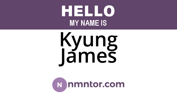 Kyung James
