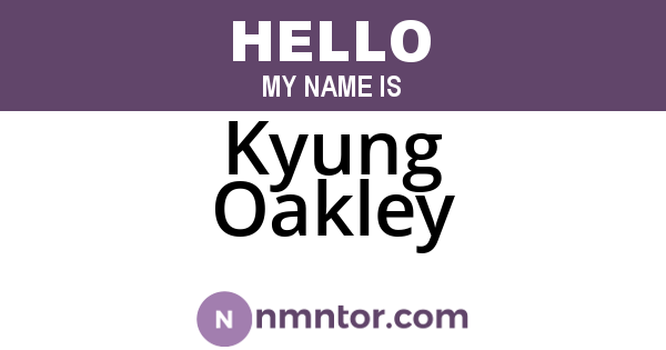 Kyung Oakley