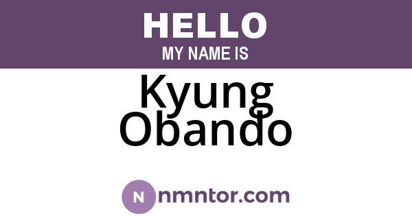 Kyung Obando