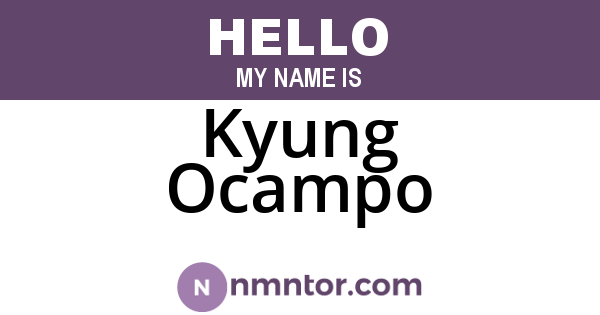 Kyung Ocampo