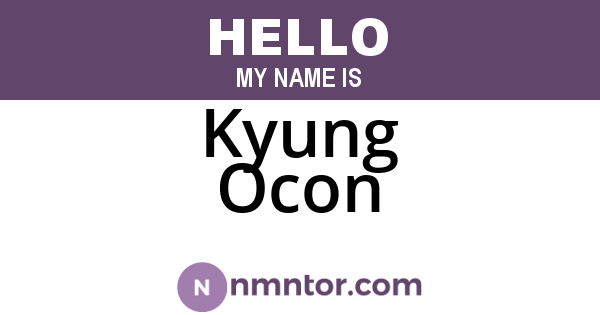 Kyung Ocon
