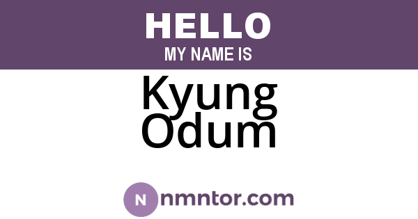 Kyung Odum
