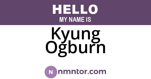 Kyung Ogburn