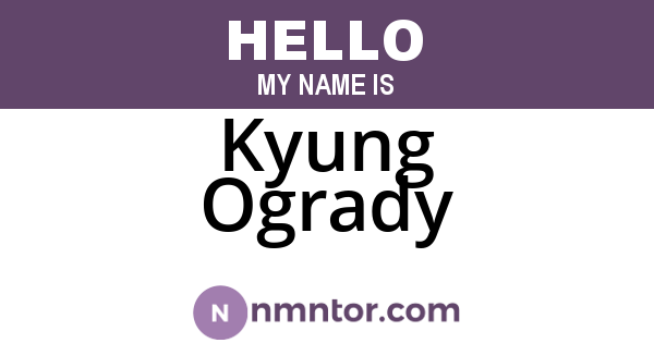 Kyung Ogrady